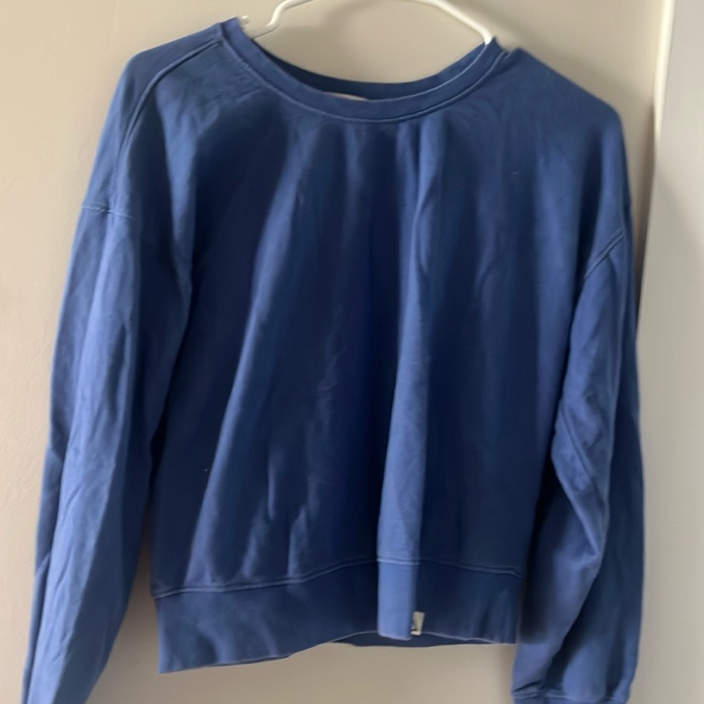Blue light-weight throw over sweatshirt. Great for fall,winter,and spring!!!
